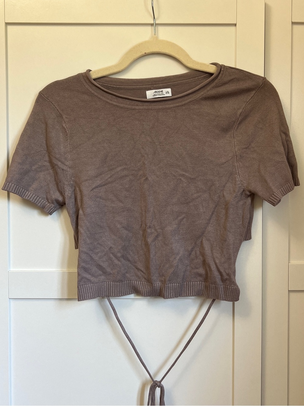 Ardene Tie-Back Cropped Knit Top L-XL